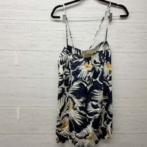 Maaji Tropical navy Floral Print Spaghetti Strap Dress L